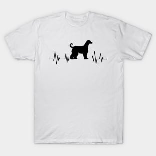 greyhound dog Heartbeat dog Heartbeat greyhound dog Silhouette T-Shirt